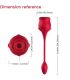 ARMONY ROSA SUCCIONADOR DE CLITORIS VIBRADOR 10 MODOS ROJO