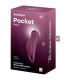 SATISFYER POCKET PRO 1 ESTIMULADOR CLaTORIS GRANATE