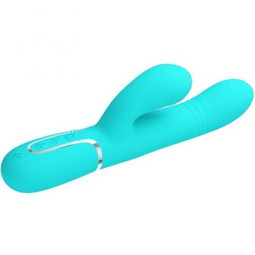 PRETTY LOVE VIBRADOR PUNTO G MULTIFUNCIaN VERDE AGUA