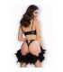 CHILIROSE CR 4687 SET DOS PIEZAS CROTCHLESS NEGRO S