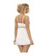 SUBBLIME BABYDOLL ESCOTE V DETALLE LAZOS BLANCO S M