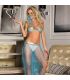 SUBBLIME SET DE LENCERIA INDIA STYLE AZUL S M