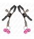 KINK PINZAS PARA PEZONES CON DOBLE CAMPANILLA ROSA 6 CM