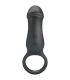 PRETTY LOVE TRAE ANILLO VIBRADOR CON ESTIMULADOR NEGRO