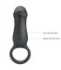 PRETTY LOVE TRAE ANILLO VIBRADOR CON ESTIMULADOR NEGRO