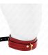 KINK COLLAR AJUSTABLE ROJO VINO DETALLES DORADOS 29 425 CM X 4 CM