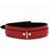 KINK COLLAR AJUSTABLE ROJO VINO DETALLES DORADOS 29 425 CM X 4 CM