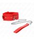 KINK COLLAR CON CORREA 65 CM CON RESTRICCIONES ROJO AJUSTABLE 36 42 CM X 55 CM