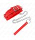 KINK COLLAR CON CORREA 65 CM CON RESTRICCIONES ROJO AJUSTABLE 36 42 CM X 55 CM