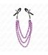 KINK PINZAS PARA PEZONES CON TRIPLE CADENA VIOLETA 20 23 28 CM