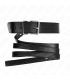 KINK COLLAR CON CORREA 116 CM FINO NEGRO AJUSTABLE 32 50 CM X 8 CM