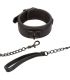 CALEXOTICS NOCTURNAL COLLAR Y CORREA CUERO AJUSTABLE NEGRO