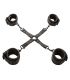 CALEXOTICS NOCTURNAL CONECTOR HOG TIE CUERO AJUSTABLE NEGRO