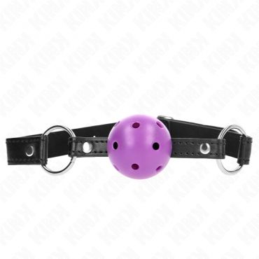 KINK MORDAZA DE BOLA 45 CM MORADO DURA HUECA 635 X 2 CM