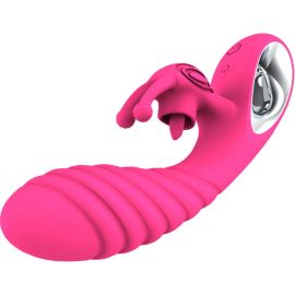 ARMONY VICKY VIBRADOR RABBIT CON LENGUA PULL RING FUCSIA