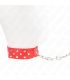 KINK COLLAR CON CORREA 65 CM REMACHE ANILLA ROJO AJUSTABLE 36 50 CM X 38 CM