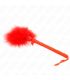 KINK MASAJEADOR DE CUERDA DE NAILON CON PLUMAS PARA COSQUILLAS Y LAZO ROJO 25 CM