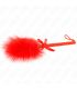 KINK MASAJEADOR DE CUERDA DE NAILON CON PLUMAS PARA COSQUILLAS Y LAZO ROJO 25 CM