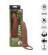 CALEXOTICS MAXX DOBLE PENETRADOR ACANALADO 10 VIBRACIONES MULATO