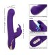 CALEXOTICS JACK VIBRADOR RABBIT Y ESTIMULADOR 7 NIVELES DE VIBRACIaN Y SUCCIaN AZUL