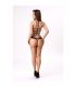 LIVCO CORSETTI FASHION DAIANA 20248 BODYSTOCKING CROTCHLESS NEGRO S M