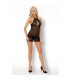 LIVCO CORSETTI FASHION MOCHANA CF 90475 CAMISA TANGA NEGRO S M