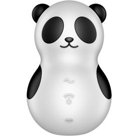 SATISFYER POCKET PANDA ESTIMULADOR VIBRADOR BLANCO Y NEGRO