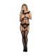 SUBBLIME 951900 BODYSTOCKING CROTCHLESS DE REJILLA CON COPA Y HOMBROS ABIERTOS NEGRO TALLA aNICA