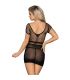 SUBBLIME 951917 VESTIDO DE REJILLA CROCHa CORTO NEGRO TALLA aNICA