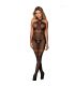 SUBBLIME 951948 BODYSTOCKING DE REJILLA CON TIRANTES DE CUELLO CRUZADOS NEGRO TALLA aNICA