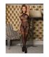 SUBBLIME 951948 BODYSTOCKING DE REJILLA CON TIRANTES DE CUELLO CRUZADOS NEGRO TALLA aNICA