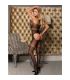 SUBBLIME 951948 BODYSTOCKING DE REJILLA CON TIRANTES DE CUELLO CRUZADOS NEGRO TALLA aNICA