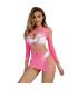 SUBBLIME 952273 VESTIDO DE REJILLA ELSTICO MANGA LARGA ROSA TALLA aNICA