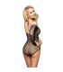 SUBBLIME 952297 BODY DE REJILLA BRILLANTE CON HOMBROS DESCUBIERTOS MANGA LARGA NEGRO TALLA aNICA