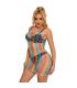 SUBBLIME 952365 VESTIDO DE REJILLA HOMBROS DESCUBIERTOS ARCOIRIS TALLA aNICA