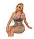 SUBBLIME 952365 VESTIDO DE REJILLA HOMBROS DESCUBIERTOS ARCOIRIS TALLA aNICA