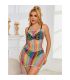 SUBBLIME 952365 VESTIDO DE REJILLA HOMBROS DESCUBIERTOS ARCOIRIS TALLA aNICA