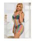 SUBBLIME 952365 VESTIDO DE REJILLA HOMBROS DESCUBIERTOS ARCOIRIS TALLA aNICA