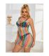 SUBBLIME 952365 VESTIDO DE REJILLA HOMBROS DESCUBIERTOS ARCOIRIS TALLA aNICA