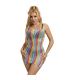 SUBBLIME 952457 VESTIDO DE REJILLA SIN MANGAS CON HOMBROS DESCUBIERTOS ARCOIRIS TALLA aNICA