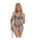 SUBBLIME 952457 VESTIDO DE REJILLA SIN MANGAS CON HOMBROS DESCUBIERTOS ARCOIRIS TALLA aNICA