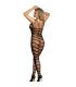 SUBBLIME 951696 BODYSTOCKING CROTCHLESS DE REJILLA CON TIRAS EN HOMBROS NEGRO TALLA aNICA