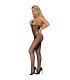 SUBBLIME 951849 BODYSTOCKING DE REJILLA COPA ABIERTA Y CUELLO HALTER NEGRO TALLA aNICA