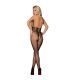 SUBBLIME 951849 BODYSTOCKING DE REJILLA COPA ABIERTA Y CUELLO HALTER NEGRO TALLA aNICA