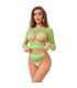 SUBBLIME 952211 SET DE REJILLA 2 PIEZAS DE MANGA LARGA VERDE TALLA aNICA