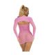 SUBBLIME 952471 VESTIDO DE REJILLA ROSA TALLA aNICA