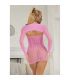 SUBBLIME 952471 VESTIDO DE REJILLA ROSA TALLA aNICA