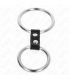 KINK ANILLO PENE DOBLE METAL 37 CM A 5 CM CONECTADOS POR CORREA POLIPIEL MODELO 2