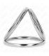 KINK ANILLO PENE TRIPLE METAL CROMADO 38 CM A 5 CM MODELO 2