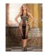 SUBBLIME 952310 VESTIDO DE REJILLA LARGO NEGRO TALLA aNICA